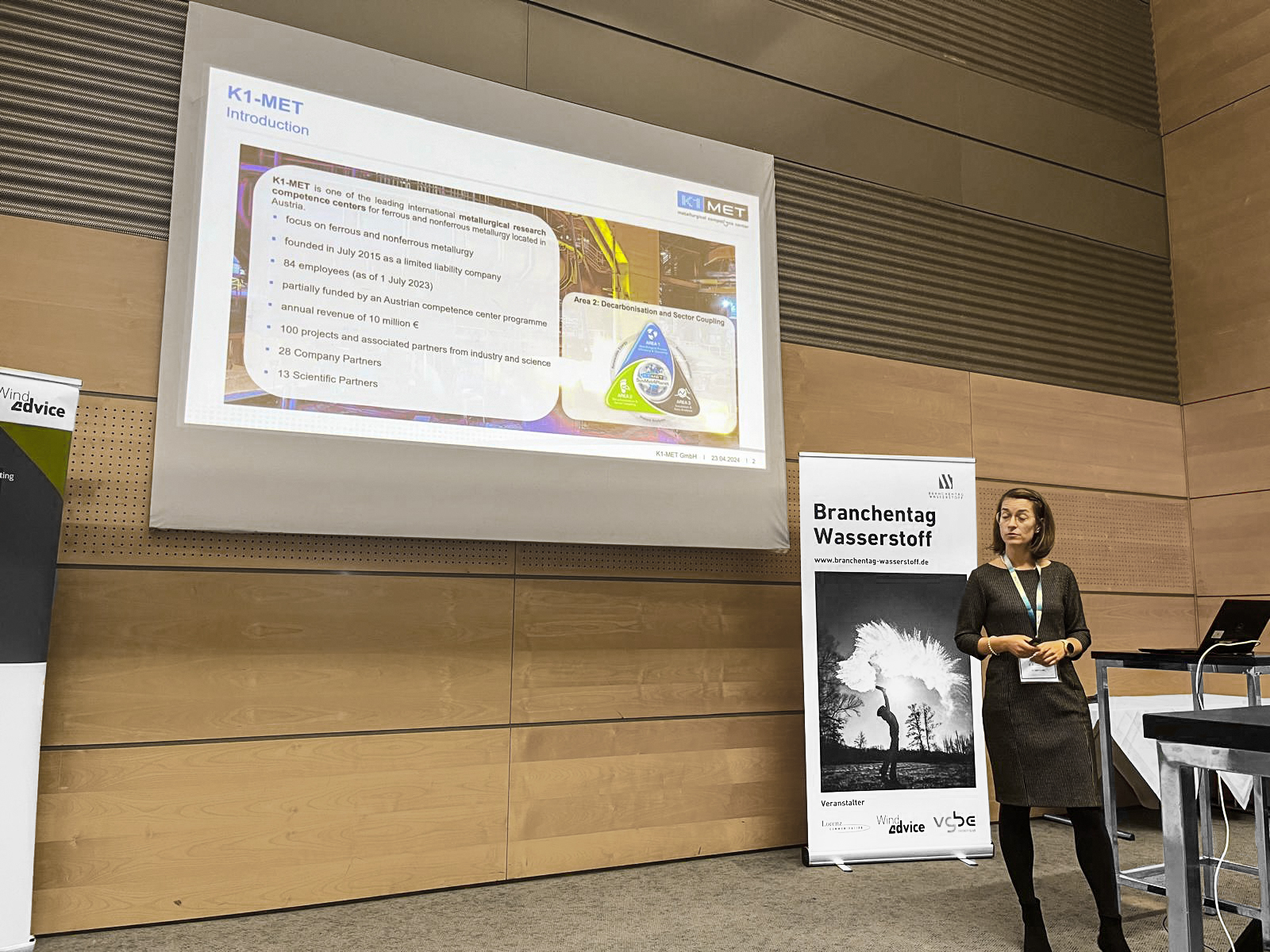 Presentation of Irmela Kofler, K1-MET GmbH (Photo credit: Martina Koehn, WindAdvice GmbH)