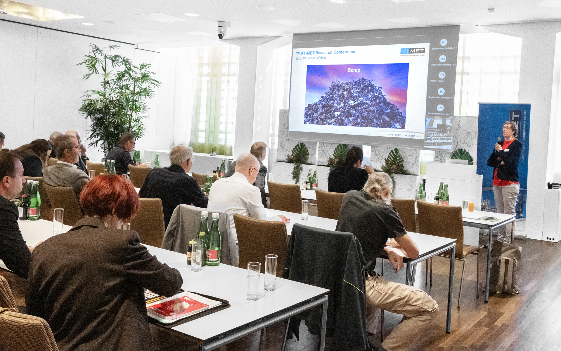 Begrüßung durch Christine Gruber, K1-MET GmbH