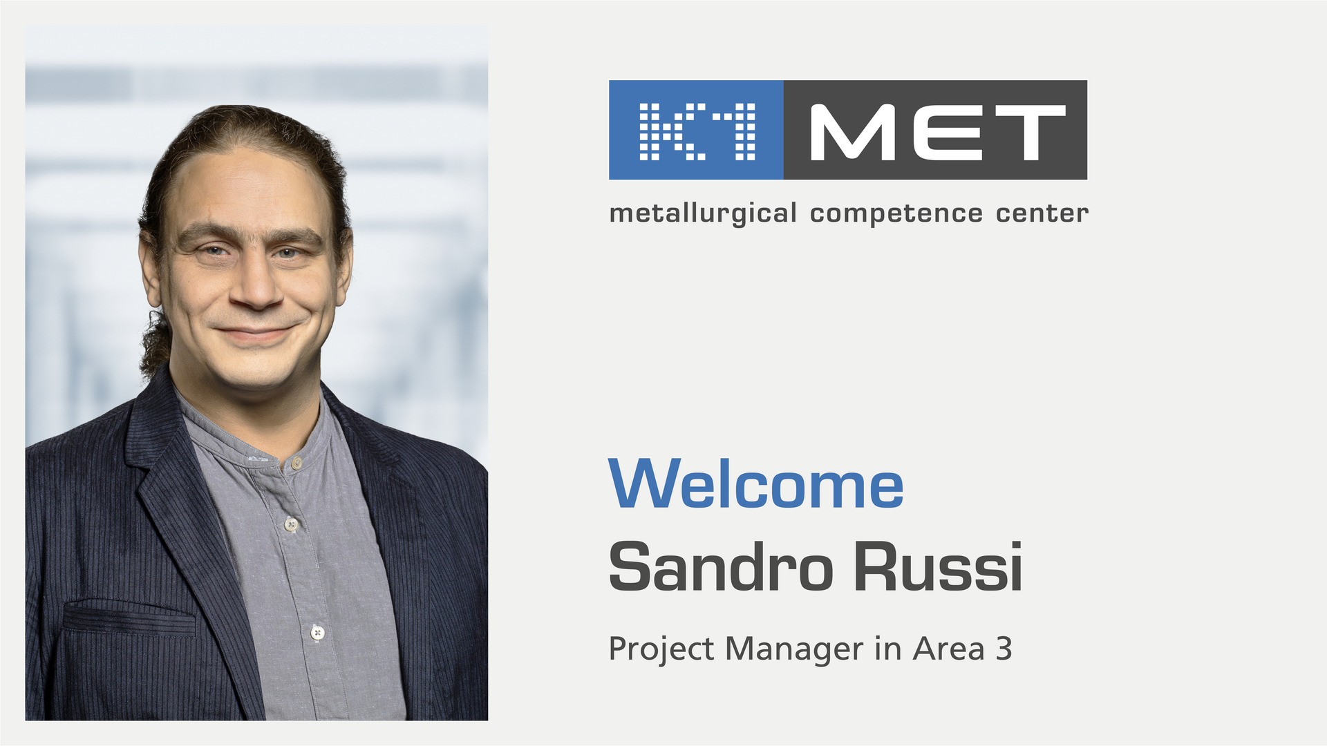 Welcome Sandro Russi, Project Manager in Area 3