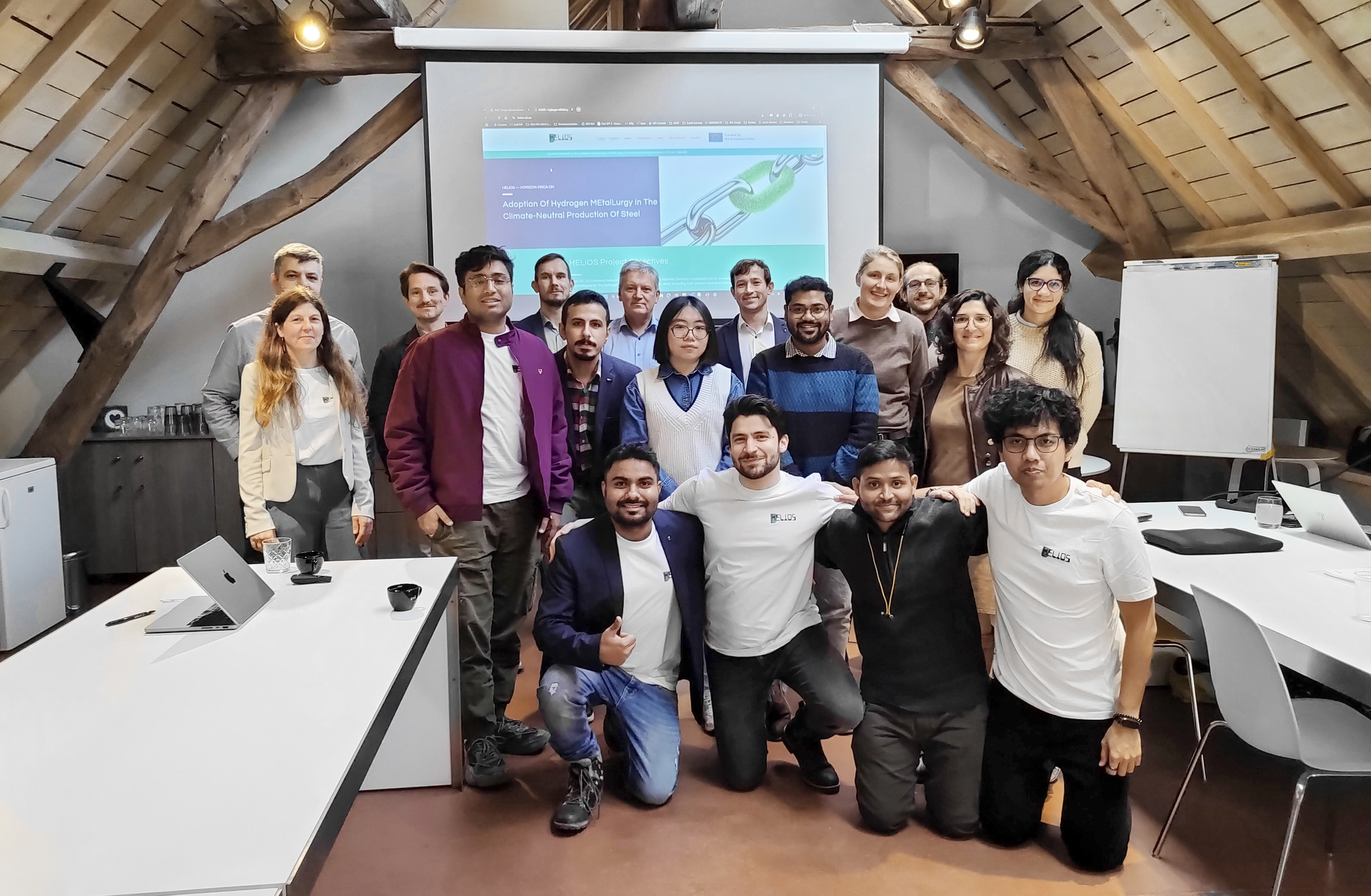 Mohammad Jafarzadeh (2nd row, 3rd from left), Michael Zarl (3rd row, 2nd from left), Cameron Quick (3rd row, 5th from left)