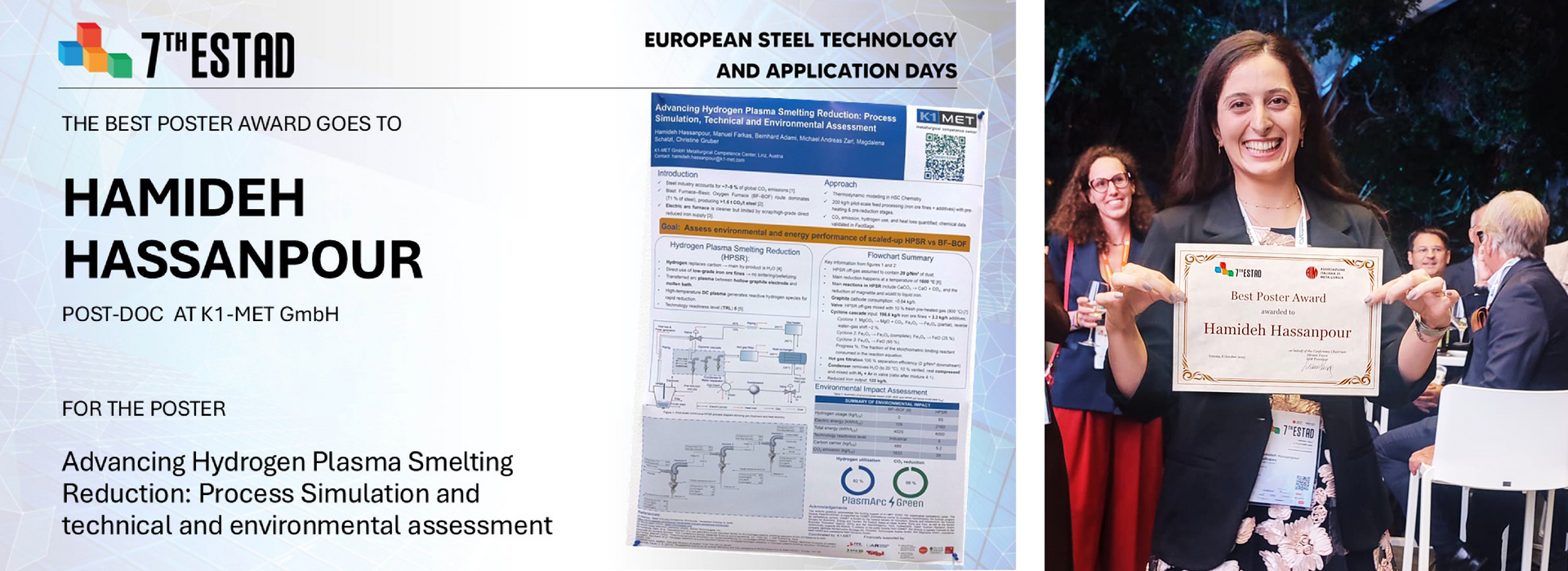 Hamideh Hassanpour (K1-MET GmbH). © Associazione Italiana di Metallurgia