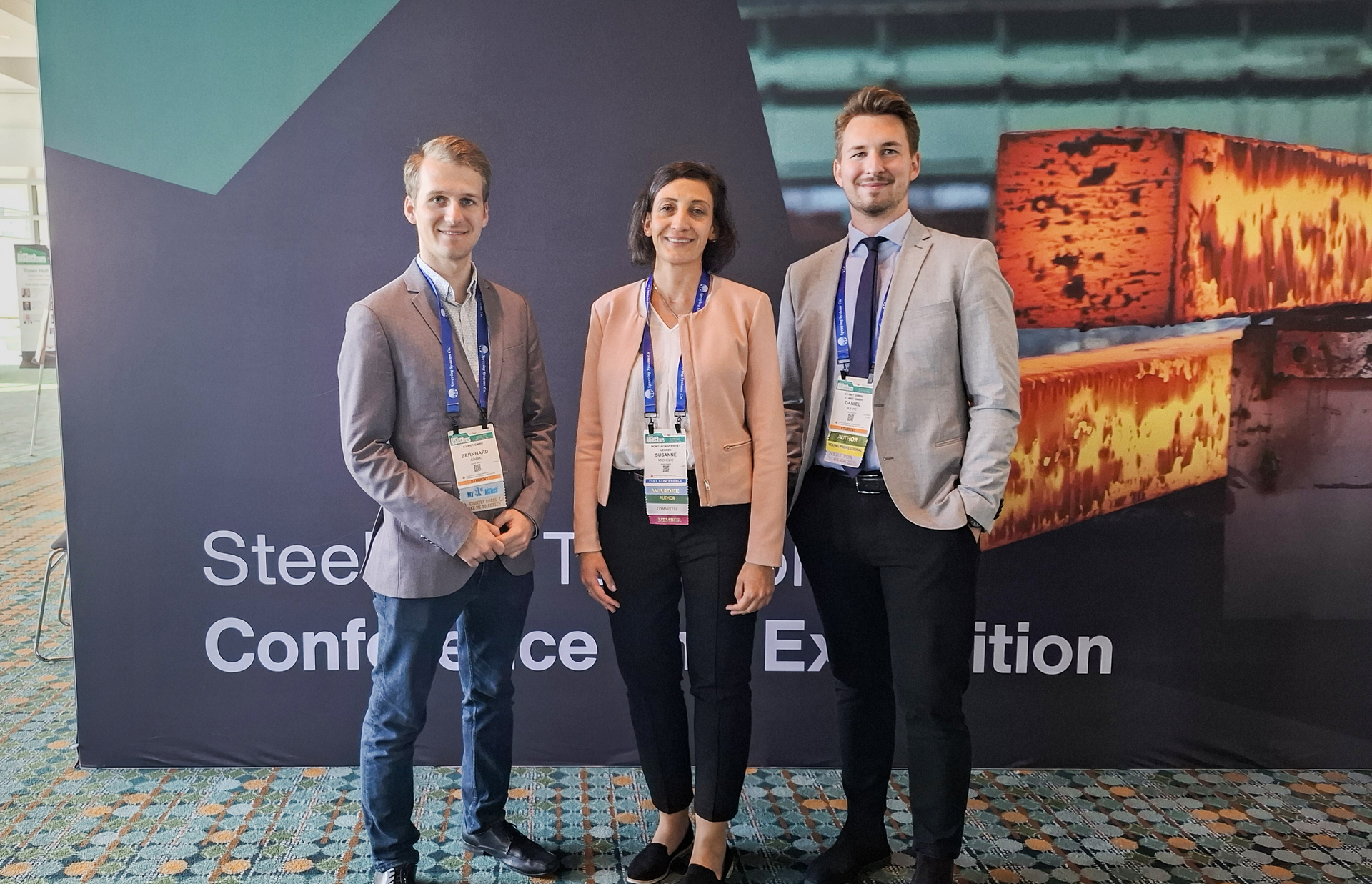 Photo from left to right: Bernhard Adami, Susanne Michelic, Daniel Kavic (K1-MET)