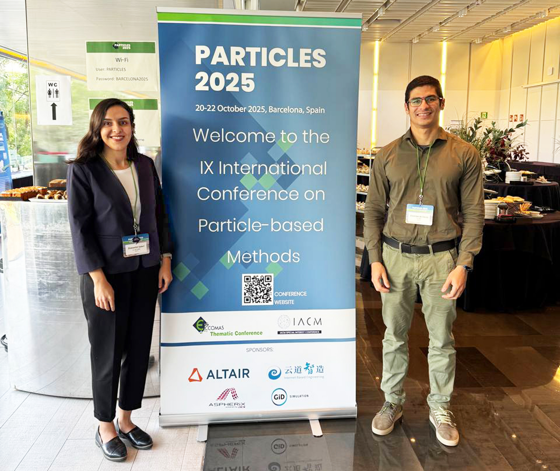 Photo from left to right: Shekoofeh Saberi and Emerson Edilson Barros de Souza (K1-MET GmbH) Photo from left to right: Shekoofeh Saberi and Emerson Edilson Barros de Souza (K1-MET GmbH)