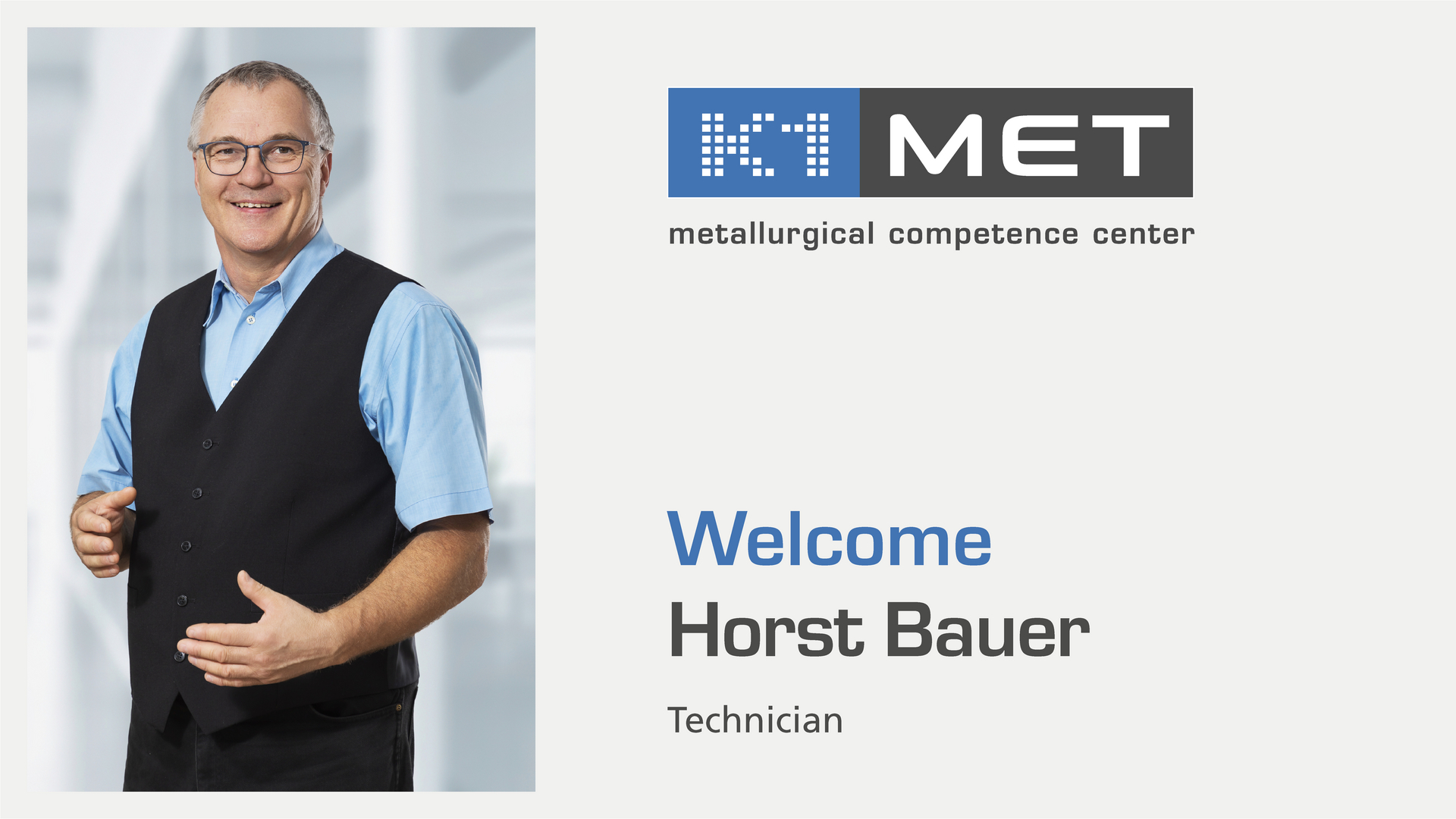 Horst Bauer, Techniker der K1-MET GmbH.