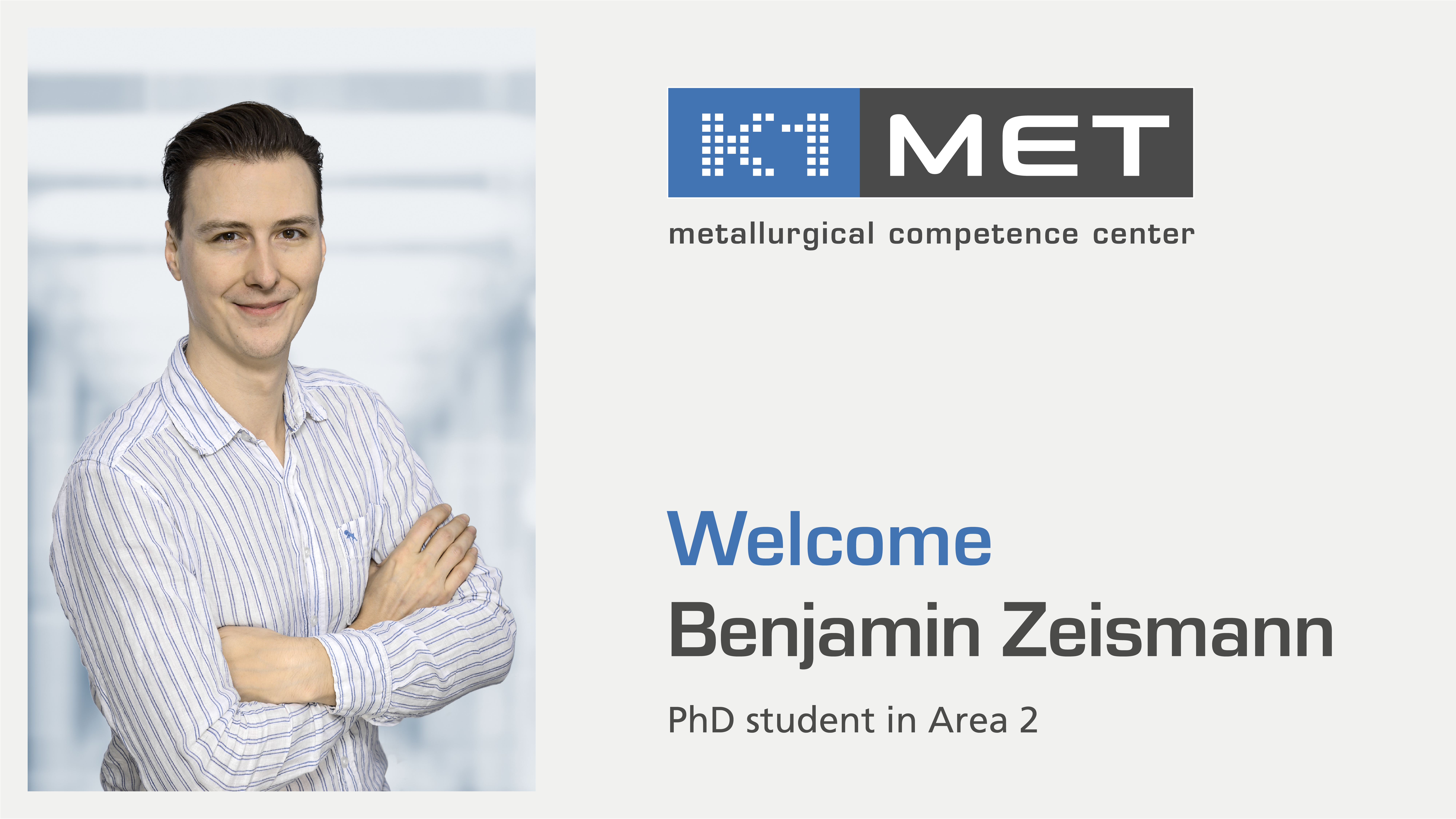 Welcome Benjamin Zeismann, PhD student in Area 2