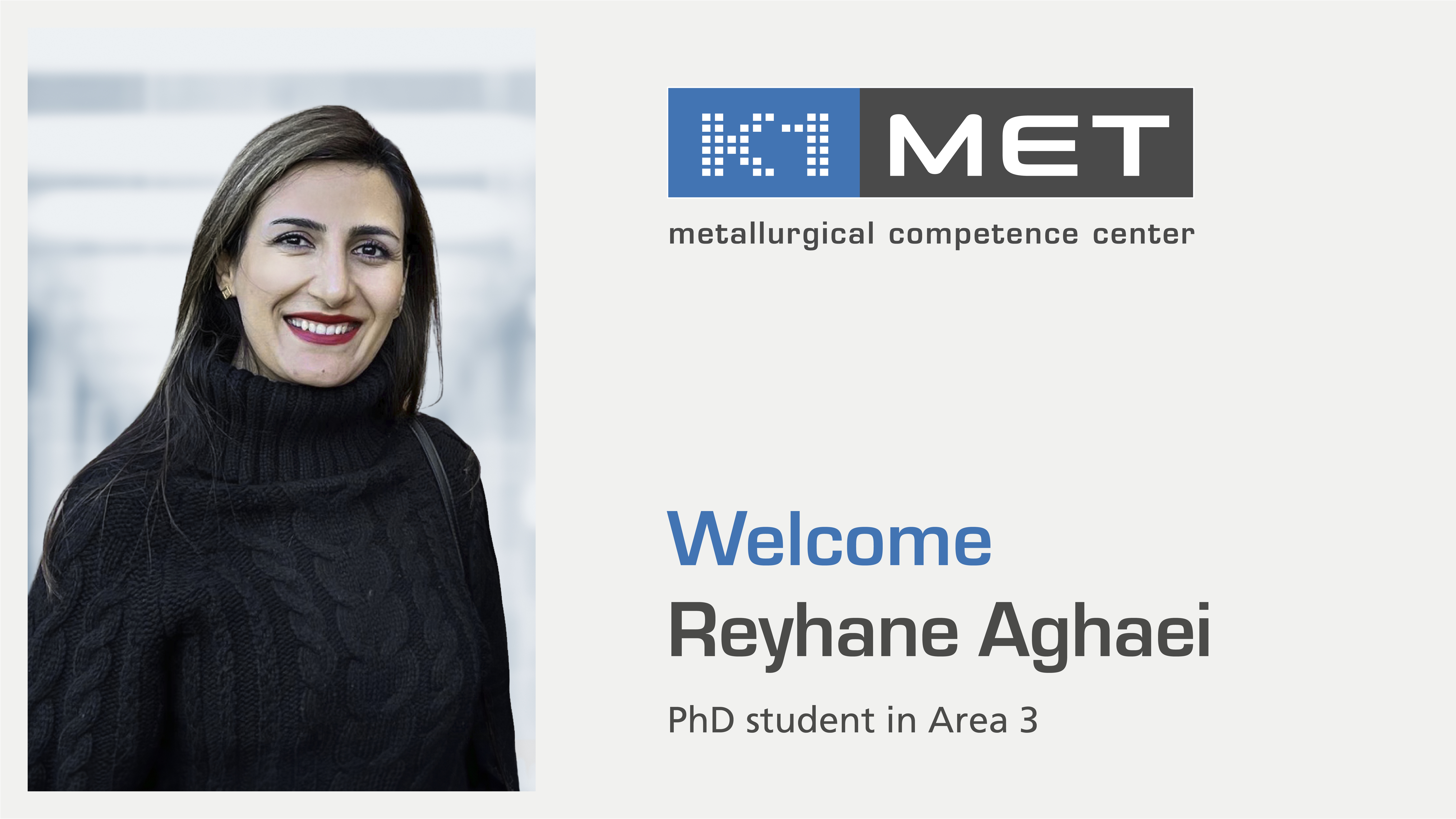 Welcome Reyhane Aghaei Dinani, PhD student in Area 3