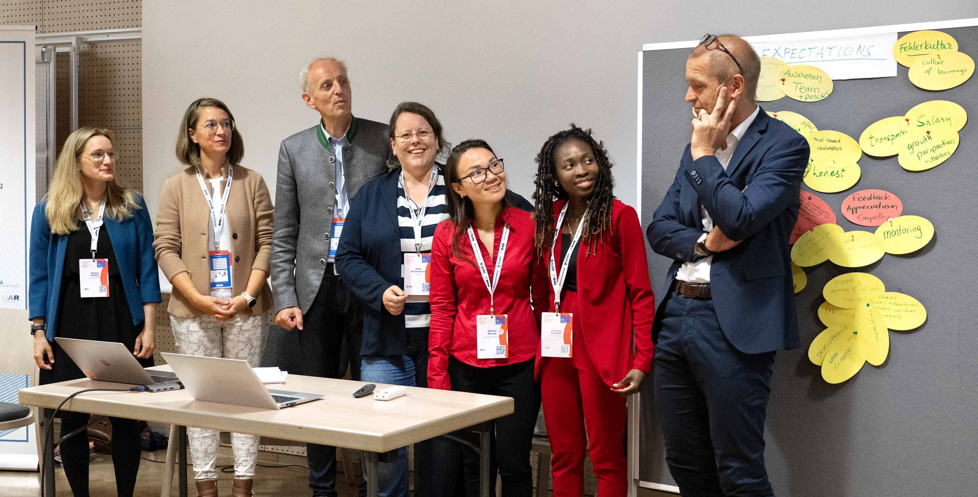 members of the panel discussion, second person from left: Irmela Kofler (K1-MET GmbH)