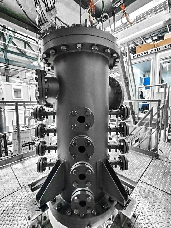 Kohletestreaktor (© K1-MET GmbH, Technische Universität Wien)